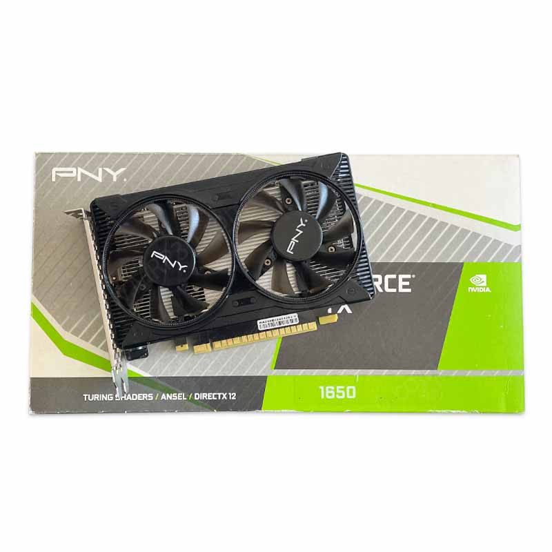 1803 کارت گرافیک PNY GTX 1650 4G GDDR6 128 BIT استوک - تصویر 1